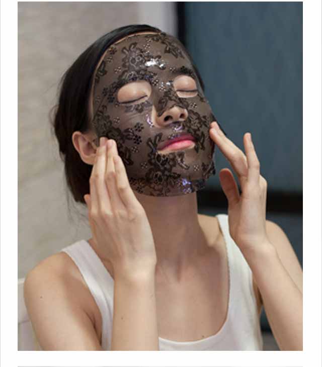 伸縮性の深い水和を高めている女性のための水晶コラーゲンのレースの顔のマスク