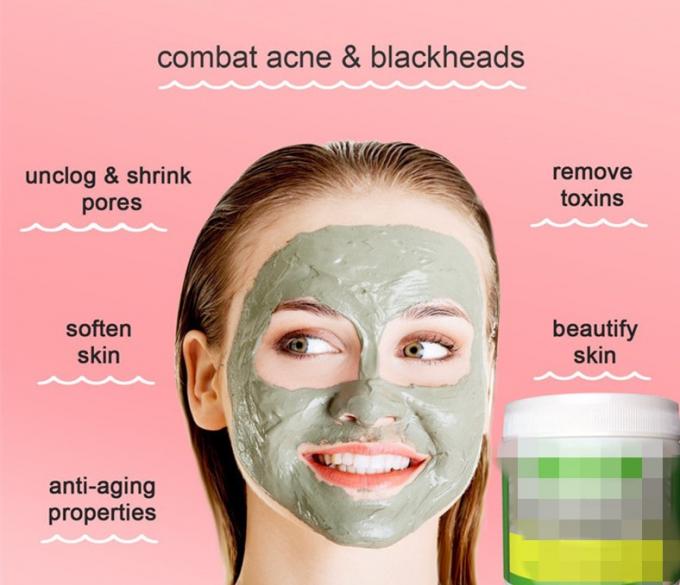 緑のリョクトウの泥の組合せの皮オイル制御のための自然なマスク
