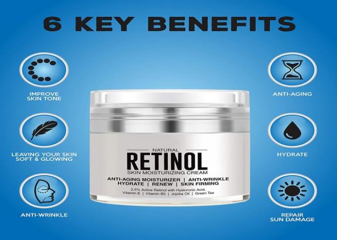 Retinolの有機性反老化の表面クリーム、白く良いライン蜜蝋の表面クリーム